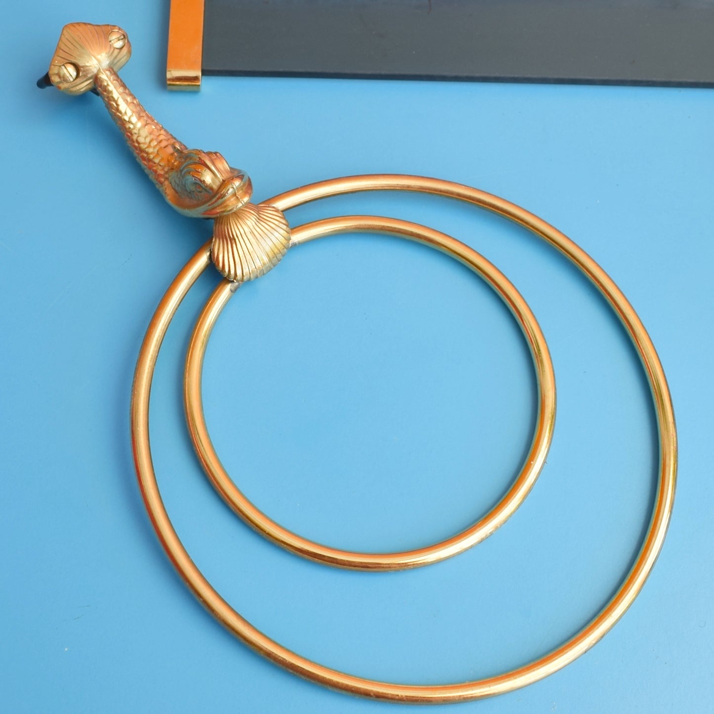 Vintage 1970s Lan Bar Gold Dolphin Bathroom Accessories- Individually Priced