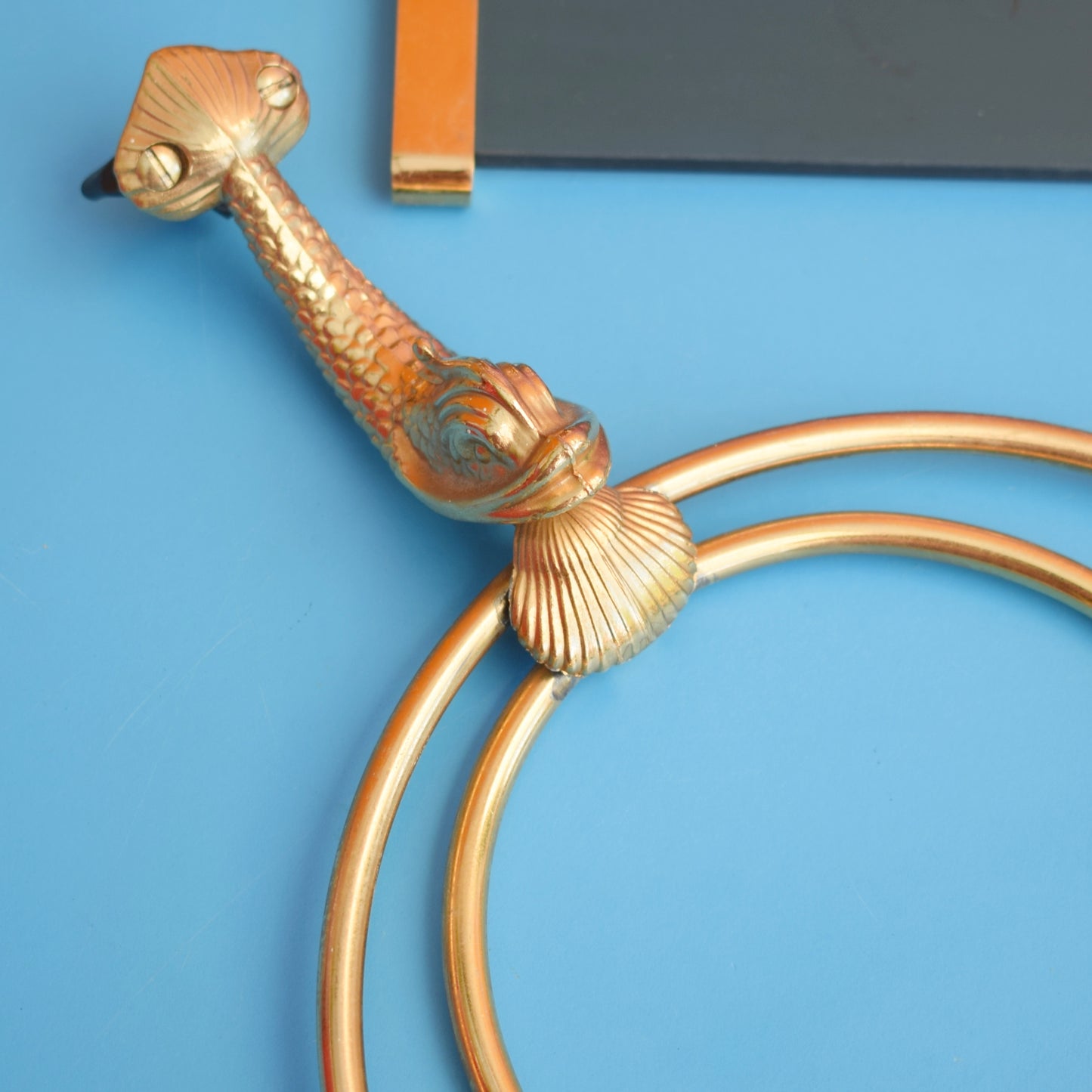 Vintage 1970s Lan Bar Gold Dolphin Bathroom Accessories- Individually Priced