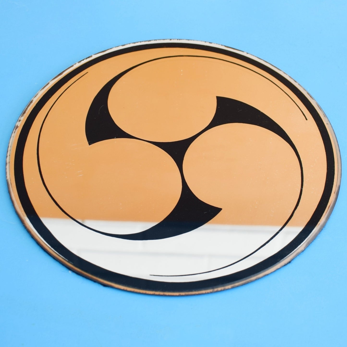 Vintage 1960s Mirrored Flower Power/ Op Art Placemats x4