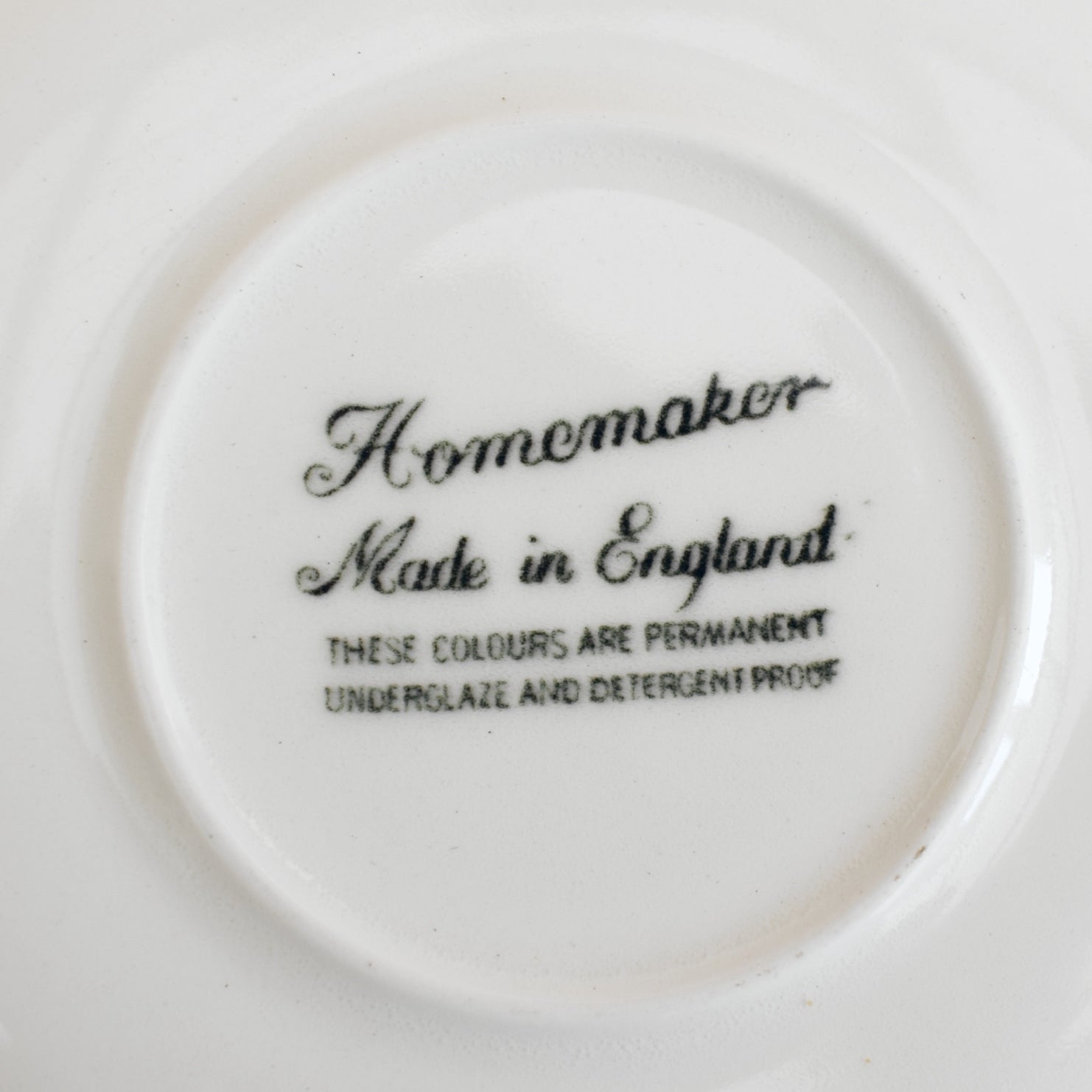 Vintage 1950s Ridgway Homemaker Cups & Saucers - Monochrome x4 by Vintage
