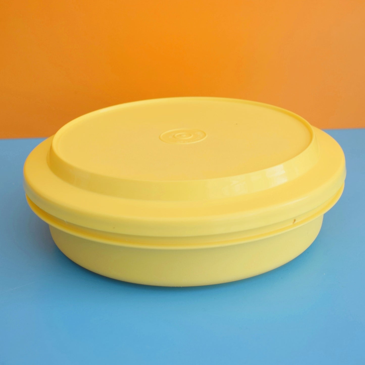 Vintage 1970s Tupperware Selection Of Containers - Rust / Yellow /Cream