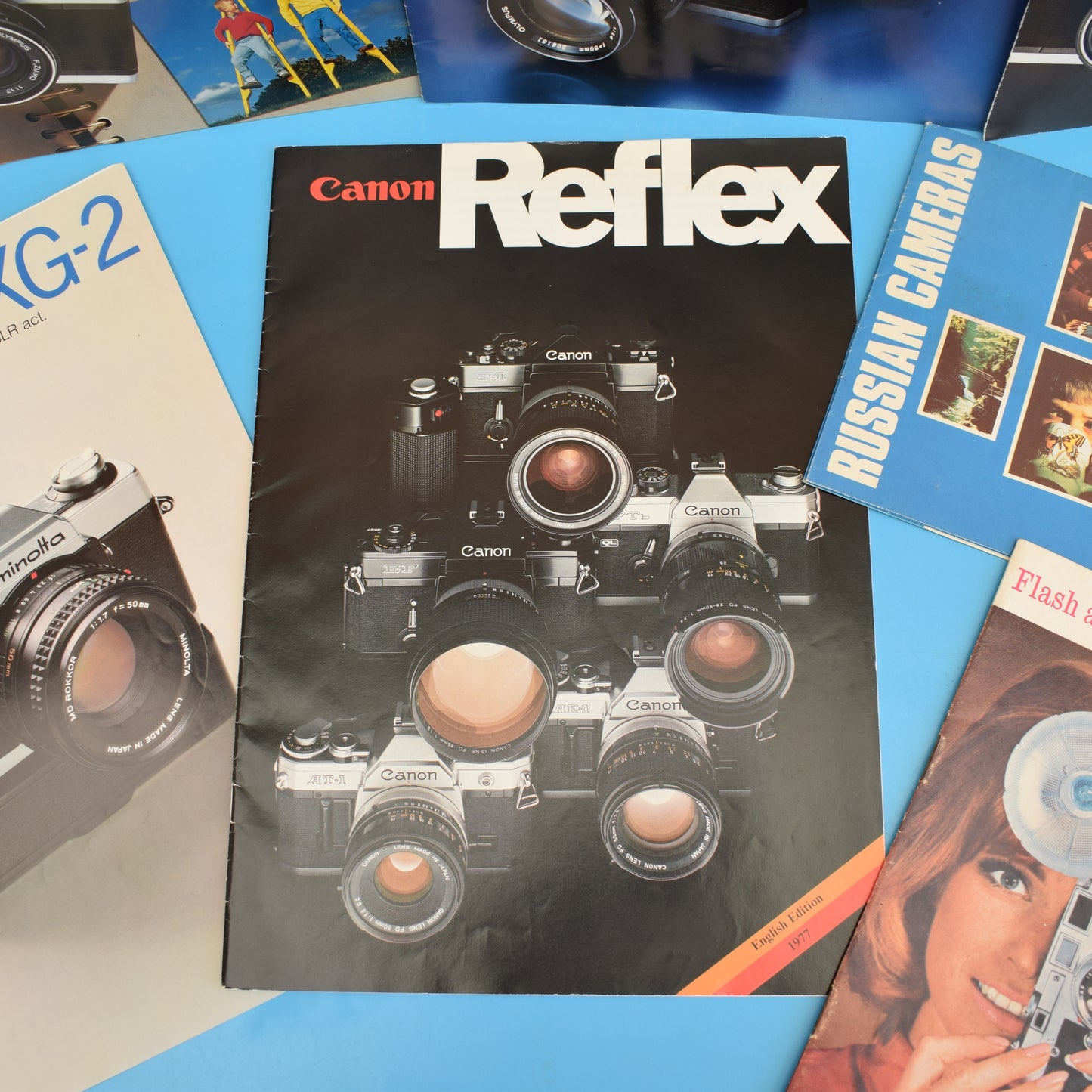 Vintage 1980s Camera Brochures - Various