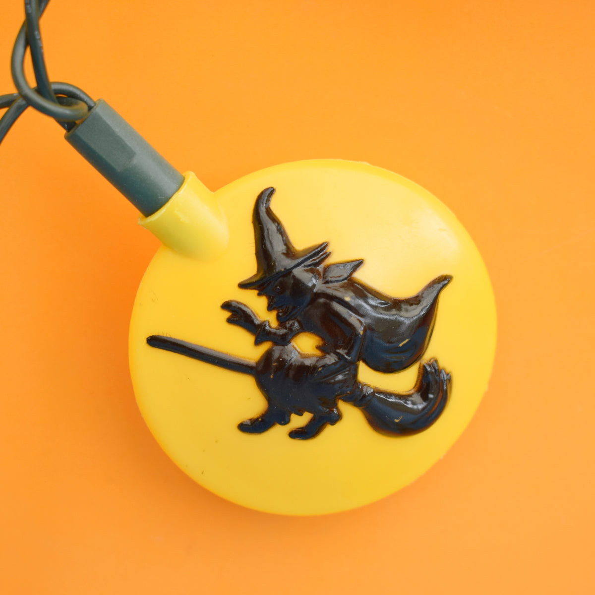 Vintage 1990s Indoor Halloween Moon/ Witch String Lights - Premier by Pineapple Retro