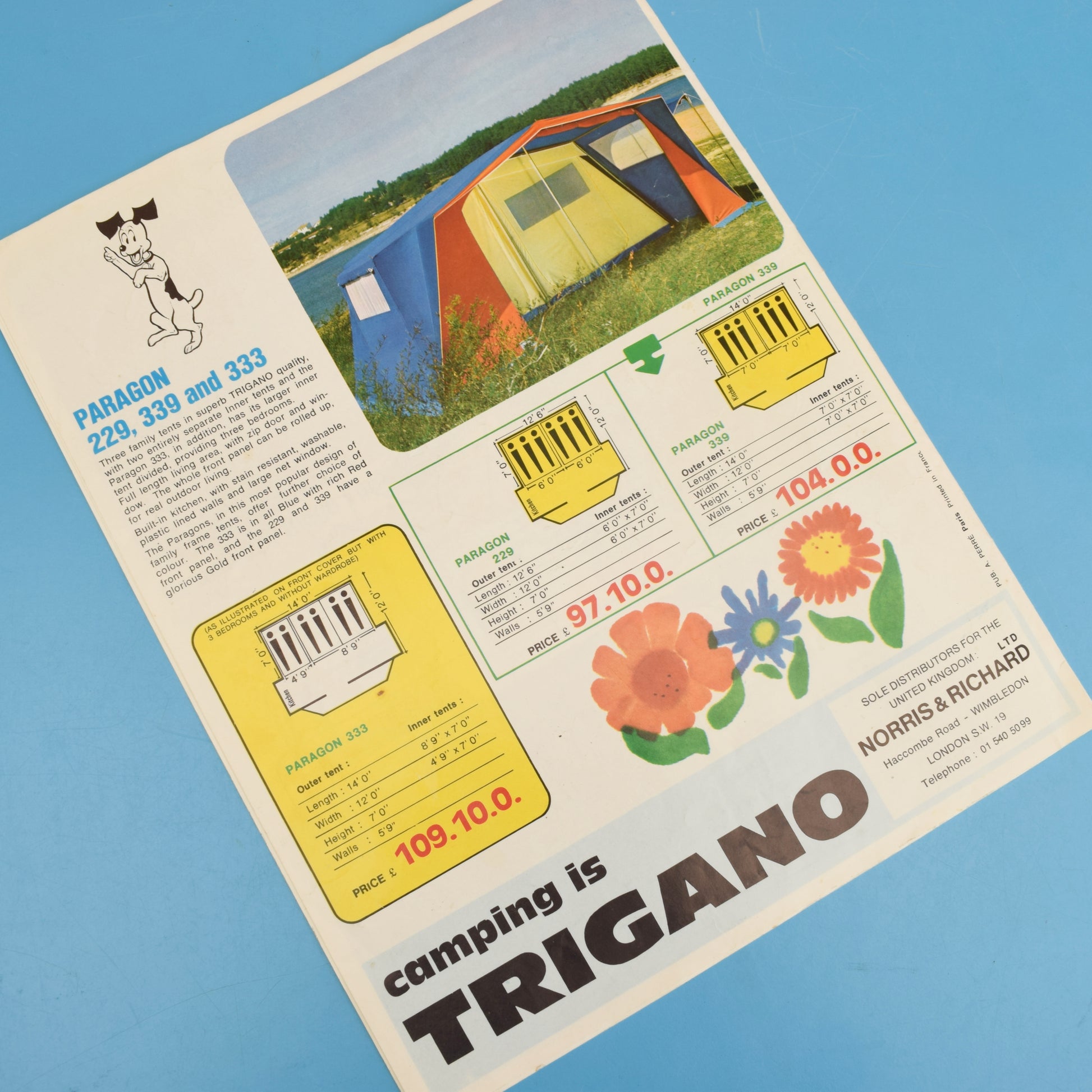 Vintage 1970s Camping/ Tent Brochures by Pineapple Retro