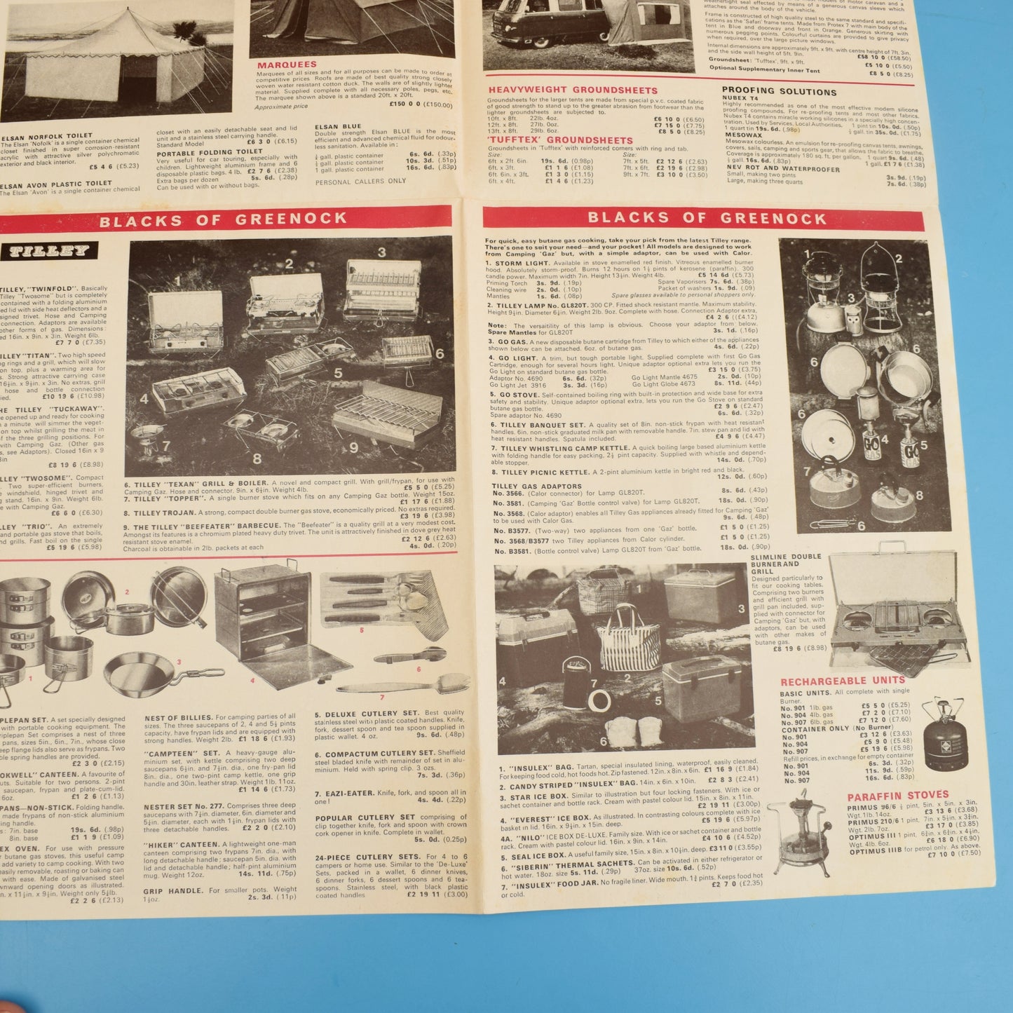 Vintage 1970s Camping/ Tent Brochures by Pineapple Retro