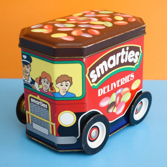 Vintage 1980s Delivery Van Tin -Smarties .