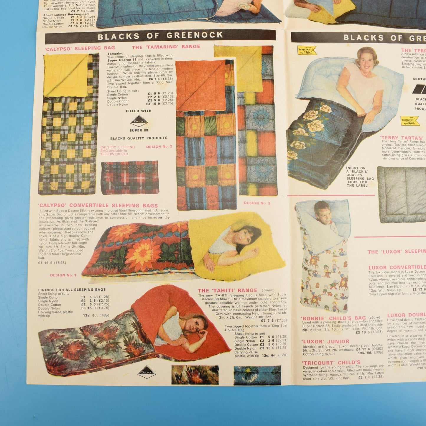 Vintage 1970s Camping/ Tent Brochures by Pineapple Retro