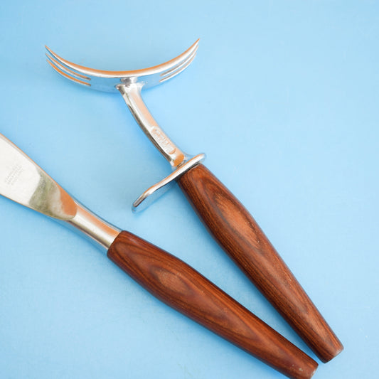 Vintage 1960s Danish Mode Carving Set - Choice Of 2 by Vintage