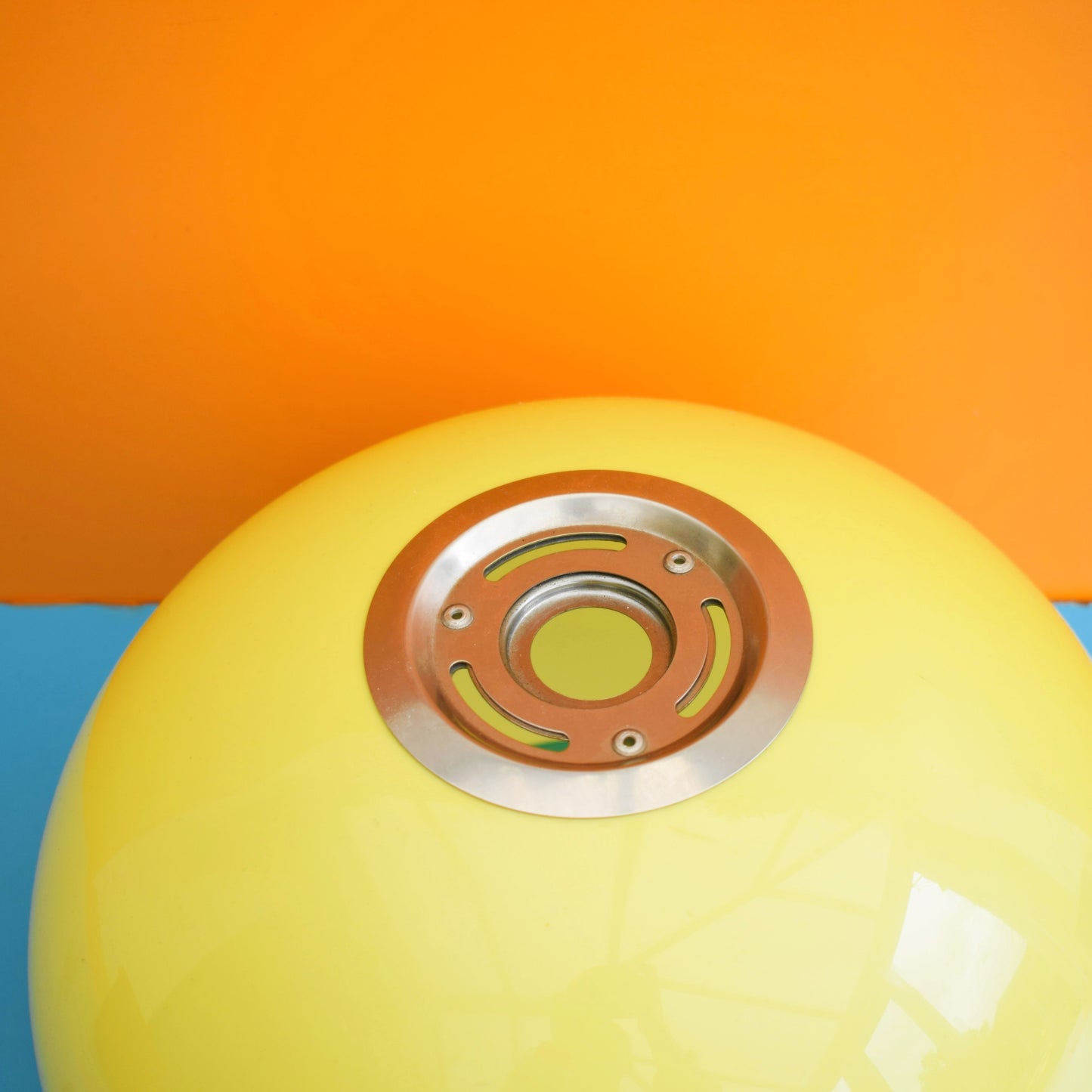 Vintage 1970s Mushroom Light Shade - Guzzini Style - Lime Green