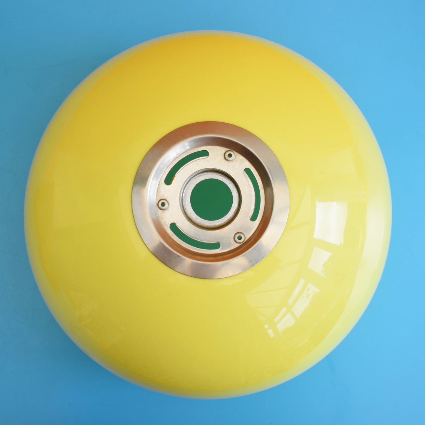 Vintage 1970s Mushroom Light Shade - Guzzini Style - Lime Green