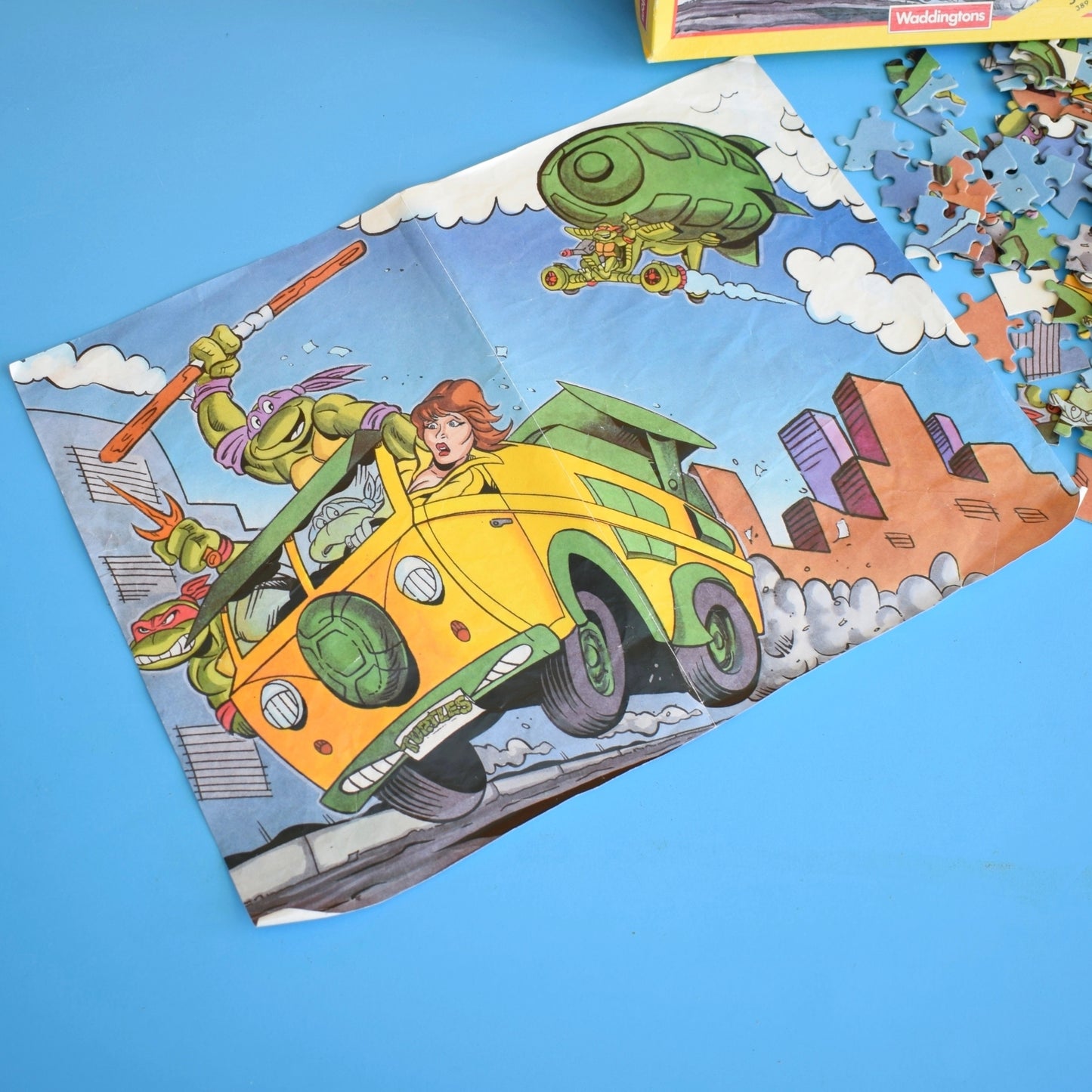 Vintage 1990s Teenage Mutant Turtles Jigsaw Puzzle / Poster