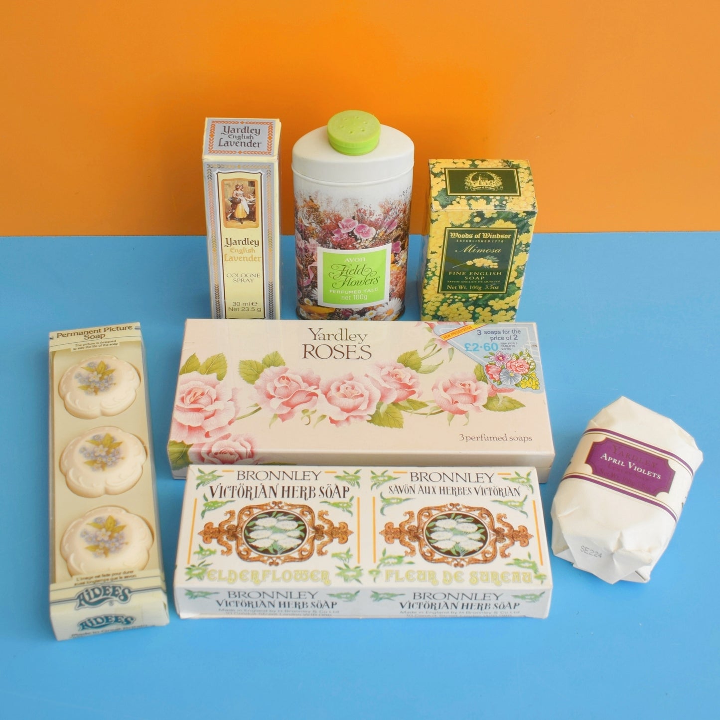 Vintage 1970s Toiletries Yardley / Avon / Bronnley / Woods Of Windsor