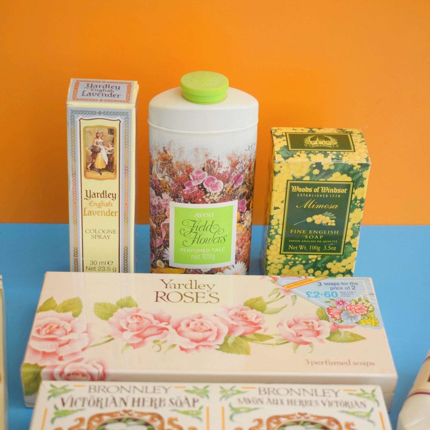 Vintage 1970s Toiletries Yardley / Avon / Bronnley / Woods Of Windsor