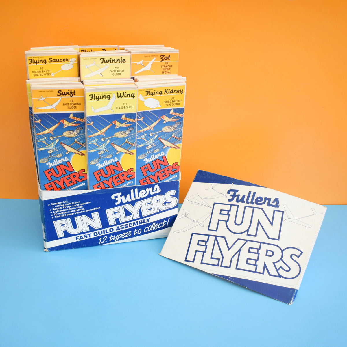 Vintage 1970s Model Aeroplane Kits - Unused - Fullers Fun Flyers by Pineapple Retro