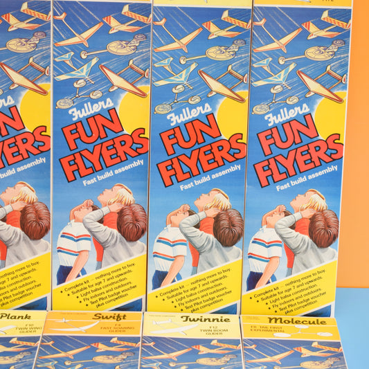 Vintage 1970s Model Aeroplane Kits - Unused - Fullers Fun Flyers by Pineapple Retro