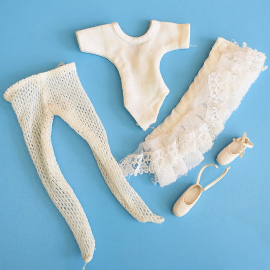 Vintage 1980s Sindy Ballerina Outfit - White