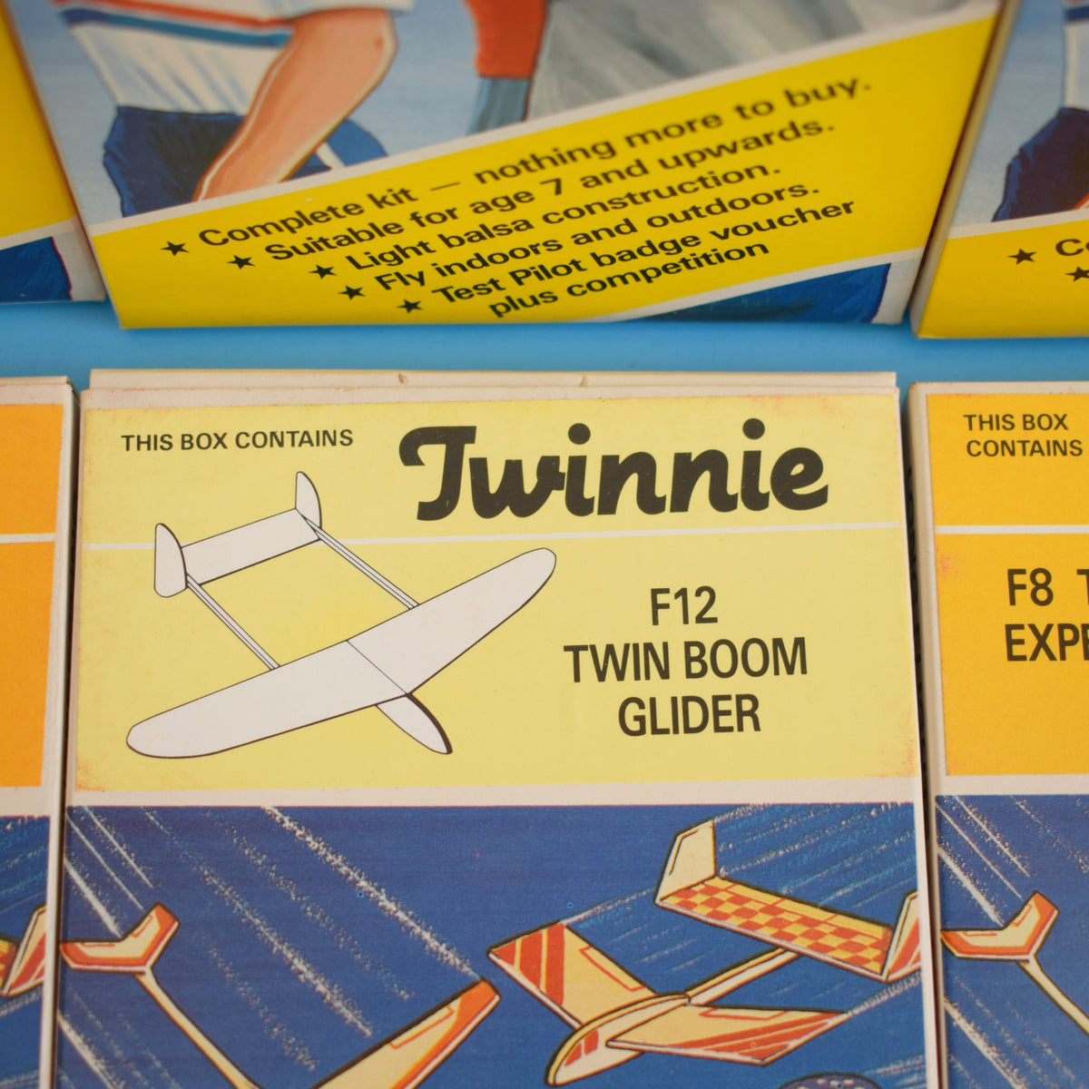 Vintage 1970s Model Aeroplane Kits - Unused - Fullers Fun Flyers by Pineapple Retro