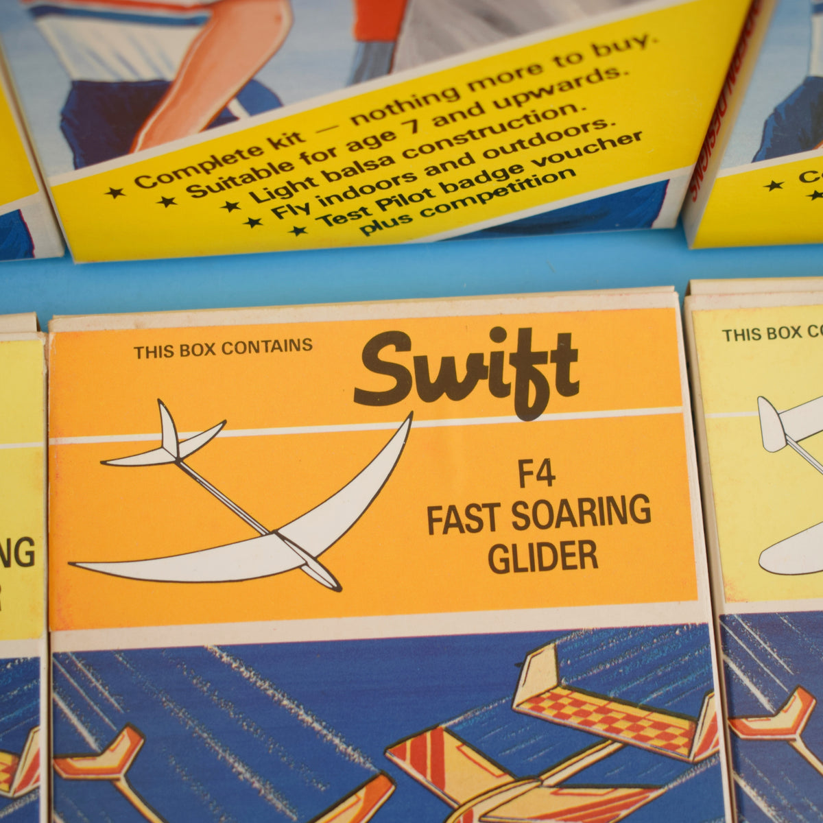 Vintage 1970s Model Aeroplane Kits - Unused - Fullers Fun Flyers by Pineapple Retro