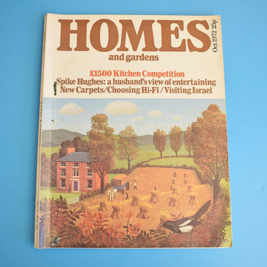 Vintage 1970s Magazine - Homes & Gardens 1972