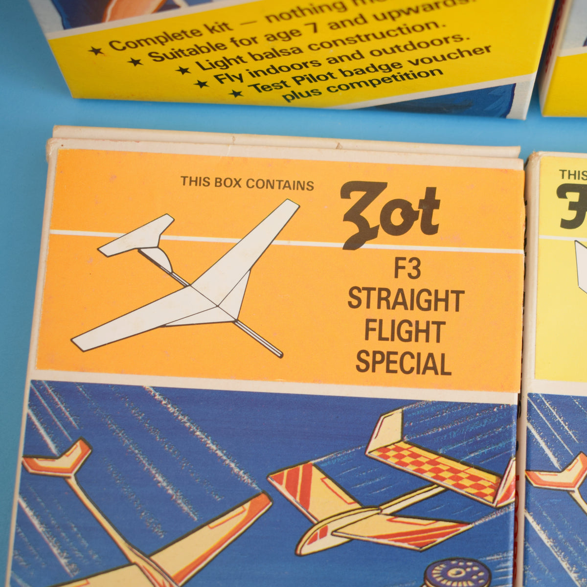 Vintage 1970s Model Aeroplane Kits - Unused - Fullers Fun Flyers by Pineapple Retro