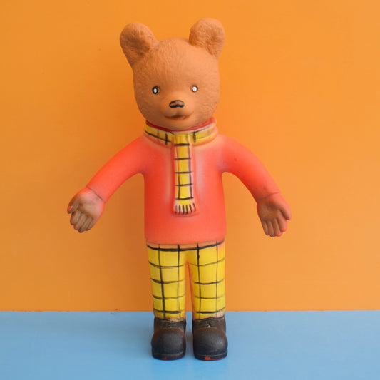 Vintage 1970s Rubbery Rupert The Bear