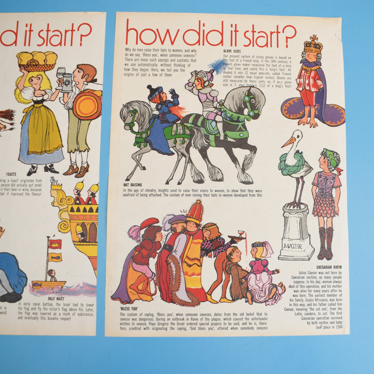 Vintage 1970s Magazine Articles - Belinda Lyon Illustration Pages by Pineapple Retro
