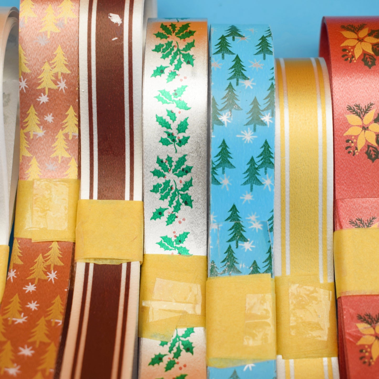 Vintage 1960s/ 70s Unused Ribbon - Christmas Parcel Wrapping