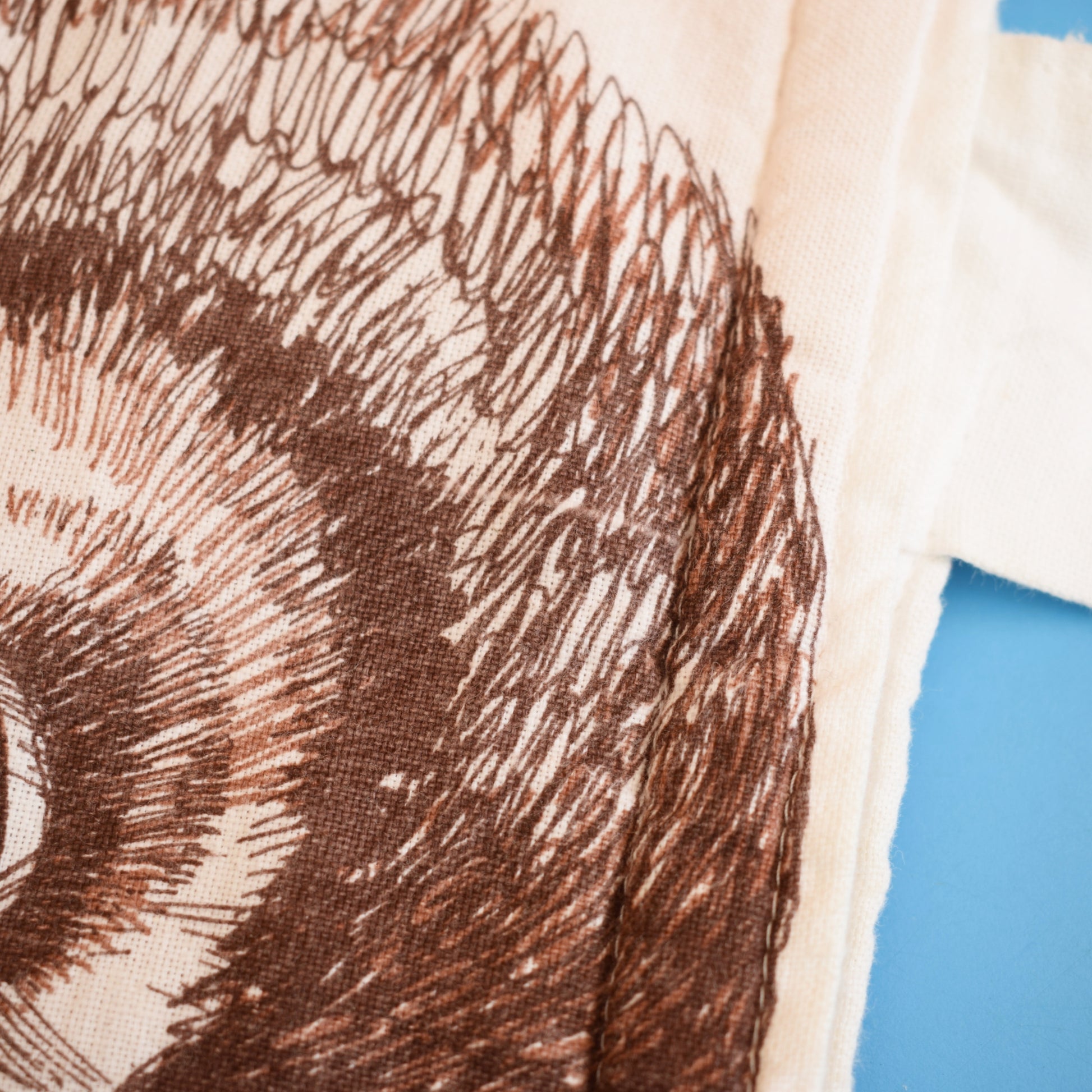 Vintage 1970s Padded Fabric Shopping Bag - Owl by Pineapple Retro