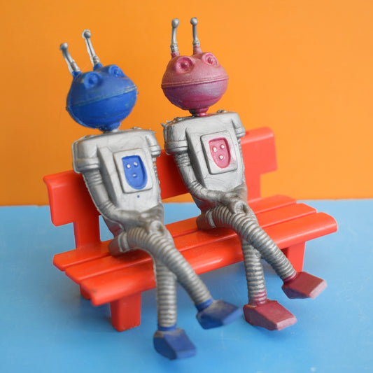 Vintage 1970s Smash Robot Toy/ Pencil Toppers