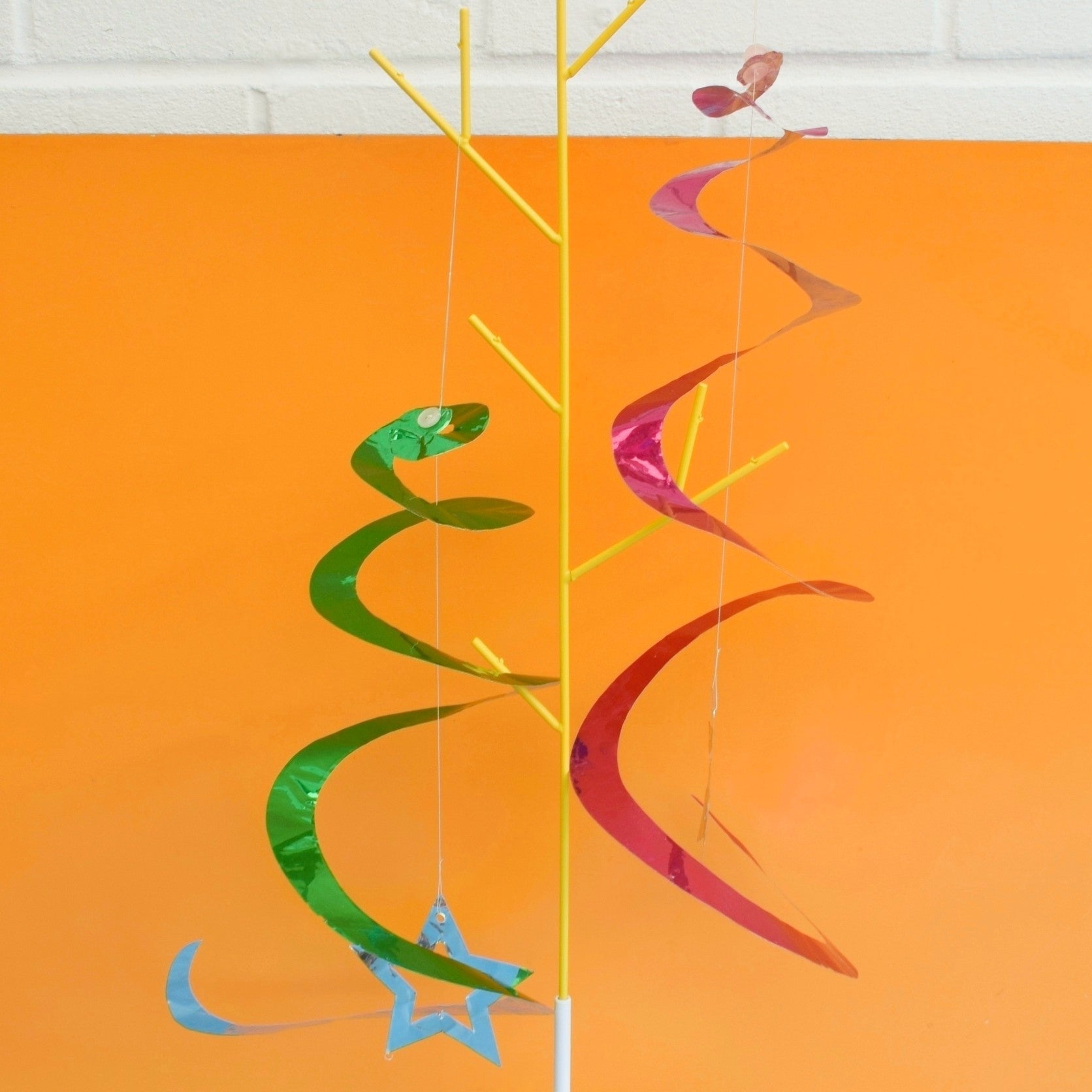 Vintage 1960s Foil Spiral Hanging Decorations - Christmas by Pineapple Retro