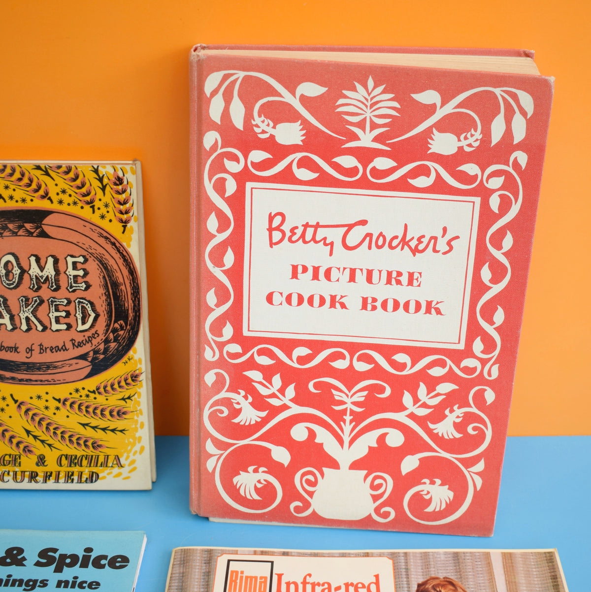 Vintage 1950s Cookery / Recipe Books - Home Baked, Elizabeth Craig's , How To Cook by Pineapple Retro