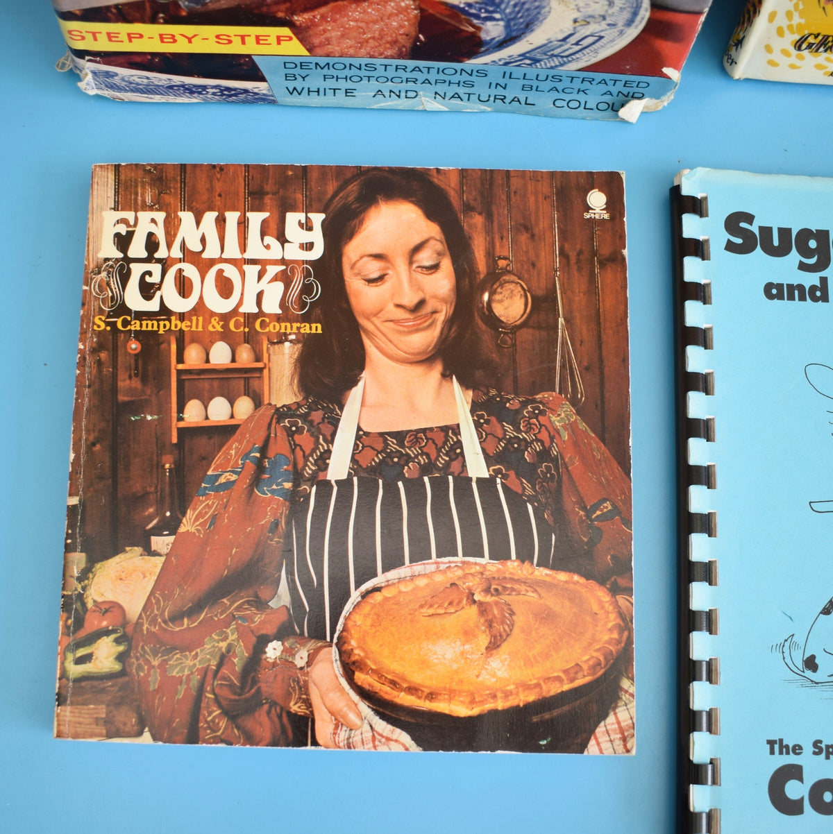 Vintage 1950s Cookery / Recipe Books - Home Baked, Elizabeth Craig's , How To Cook by Pineapple Retro