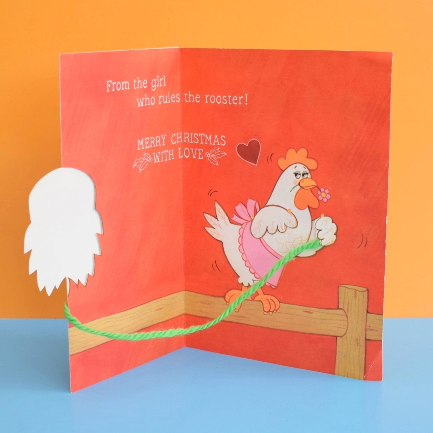 Vintage 1960s Used Greeting Card x2 - Christmas Husband & Wife