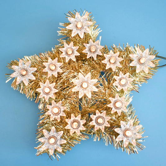 Vintage 2000s Plastic Christmas Decoration- Tree Topper Light - B&Q