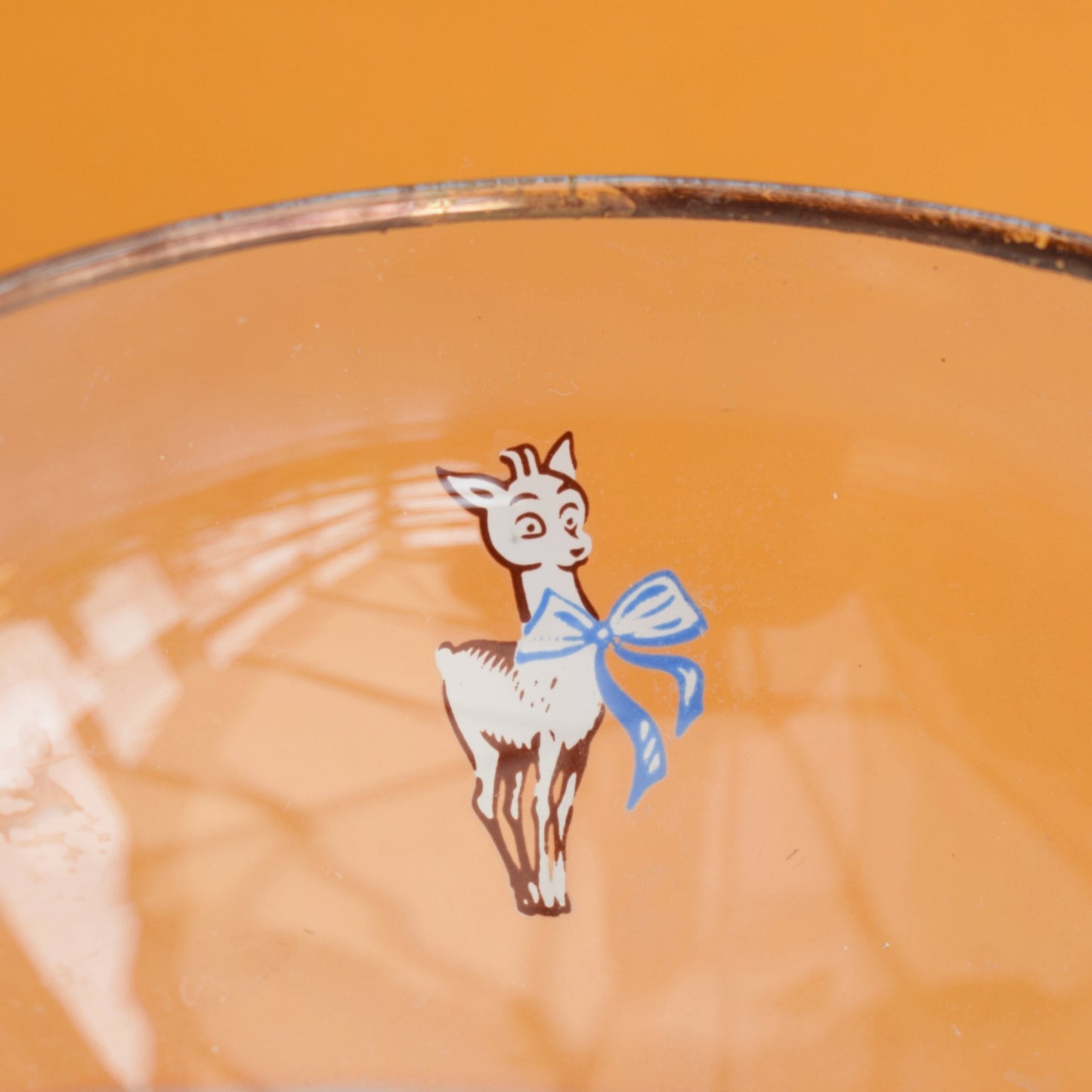 Vintage 1950s Babycham Glass Single