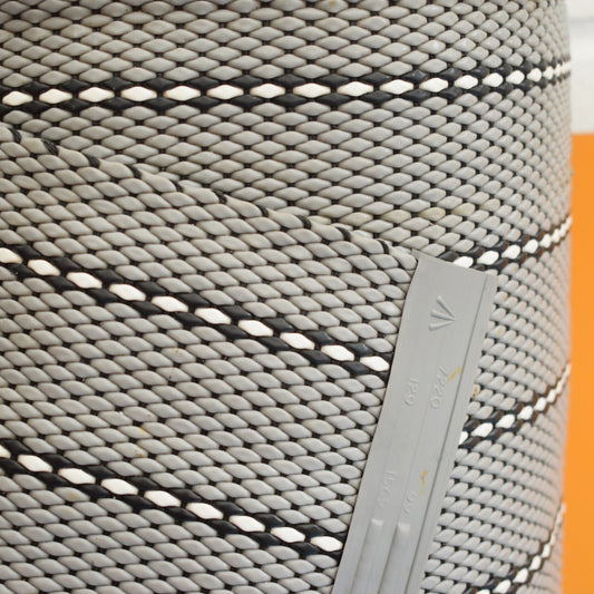 Vintage 1960s Plastic Woven Rug - Dandycord