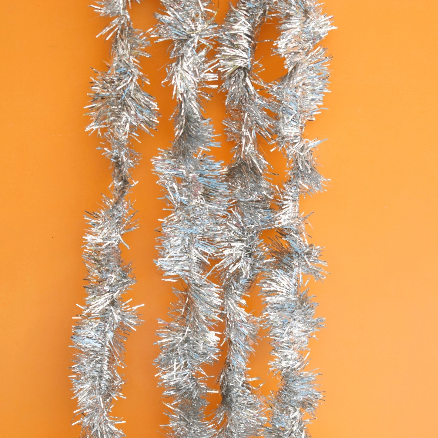 Vintage 1960s Tinsel Garland Decoration - Mixed Groups / Silver