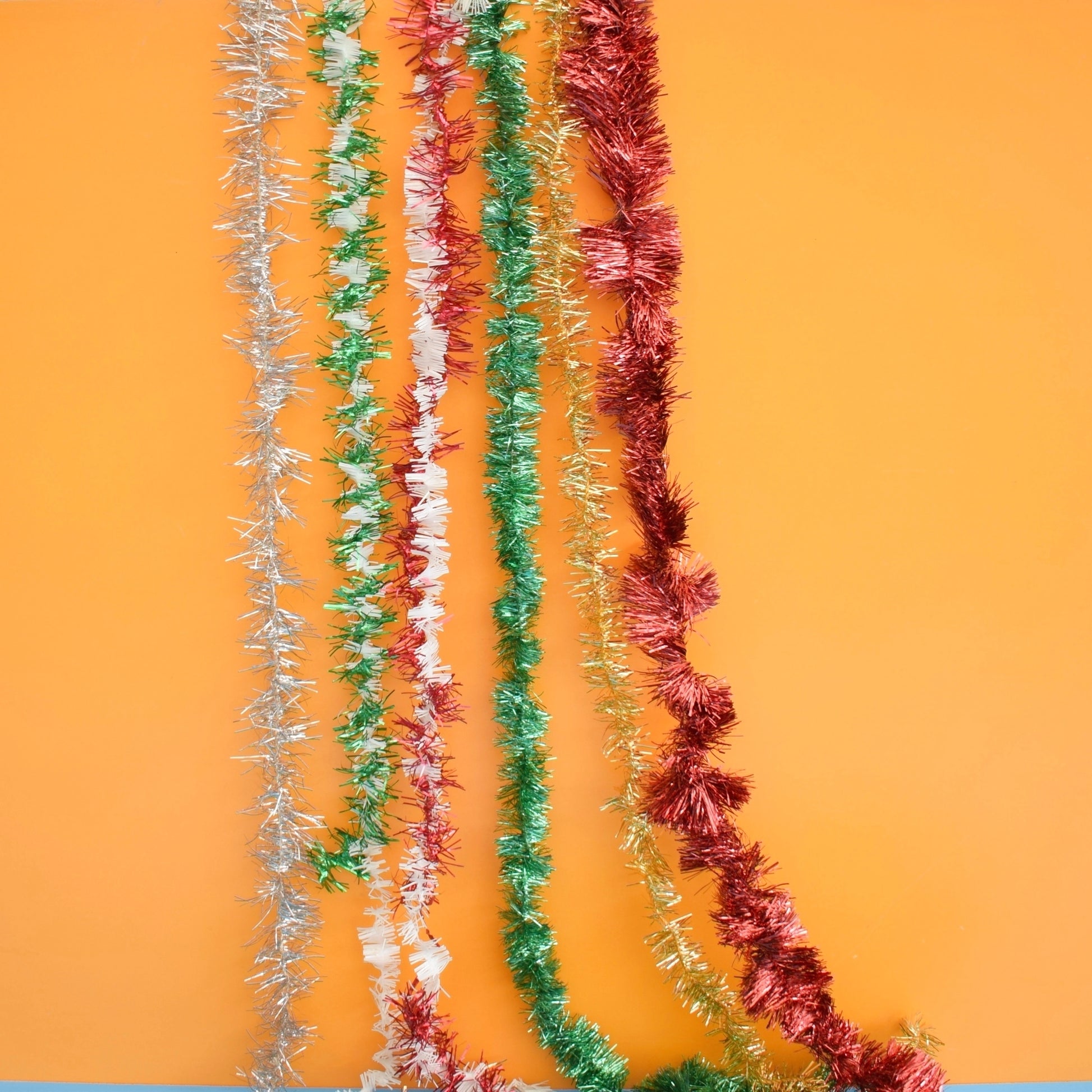 Vintage 1950s Tinsel Foil Garland Decoration - Mixed Groups by Pineapple Retro