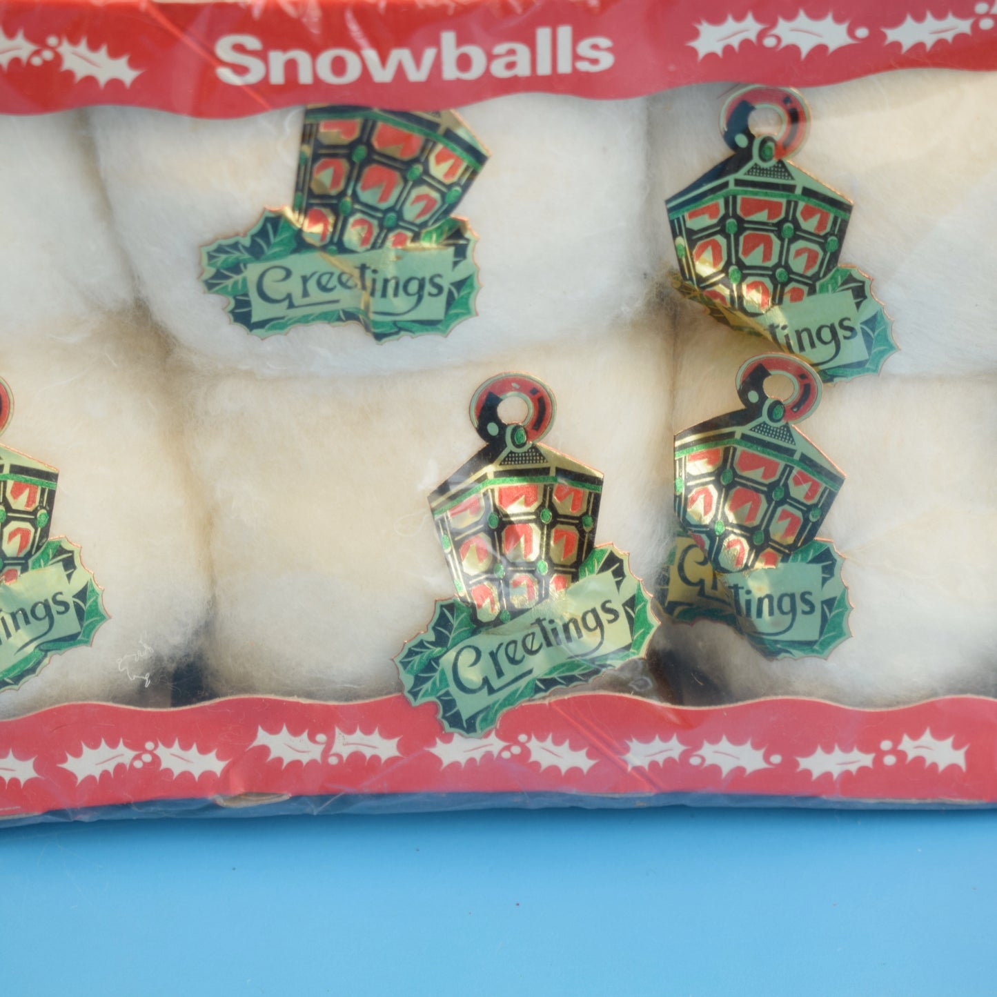 Vintage 1970s Christmas 'Snowballs'- Cracker Alternatives / Nativity Set by Pineapple Retro