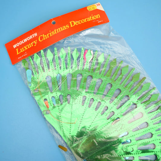 Vintage 1970s Kitsch Foil Decorations x3