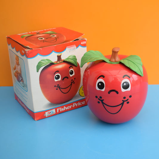 Vintage 1970s Fisher Price Happy Apple - Boxed