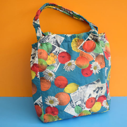 Vintage 1960s Handbag / Knitting Bag / Storage Bag