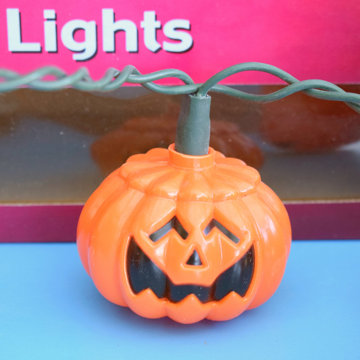 Vintage 1990s Indoor Halloween Pumpkin String Lights - Premier - Boxed by Pineapple Retro