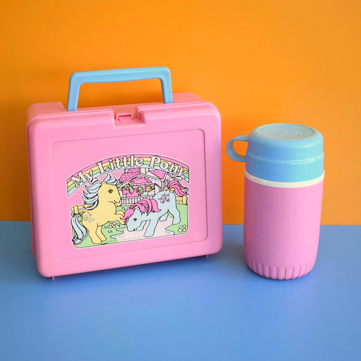 Vintage 1980s Bluebird Lunchbox / Flask- My Little Pony by Pineapple Retro