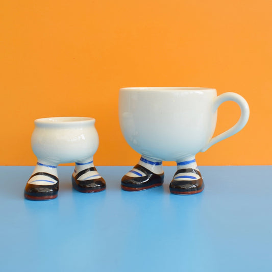 Vintage 1970s Carlton Ware Walking Ware Mug & Egg Cup