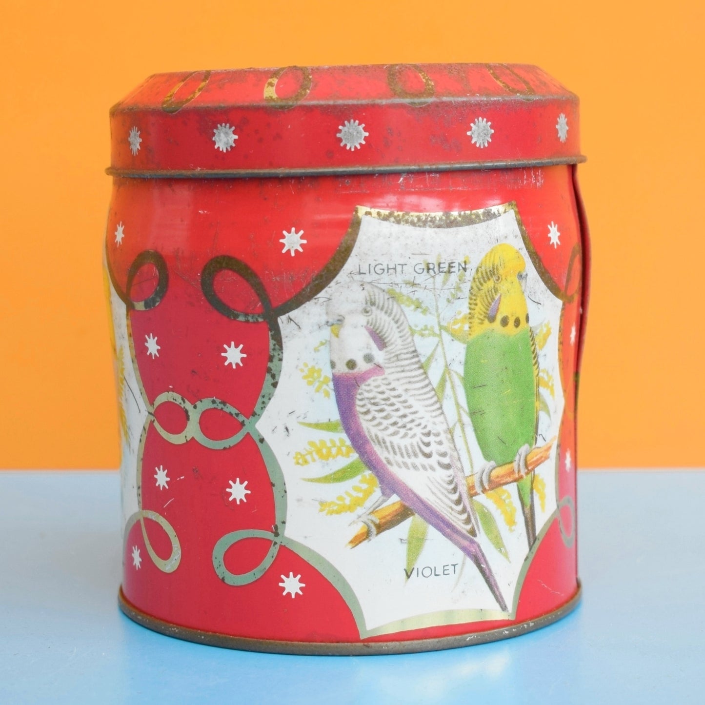 Vintage 1950s Budgie Tin - Chocolate Biscuits