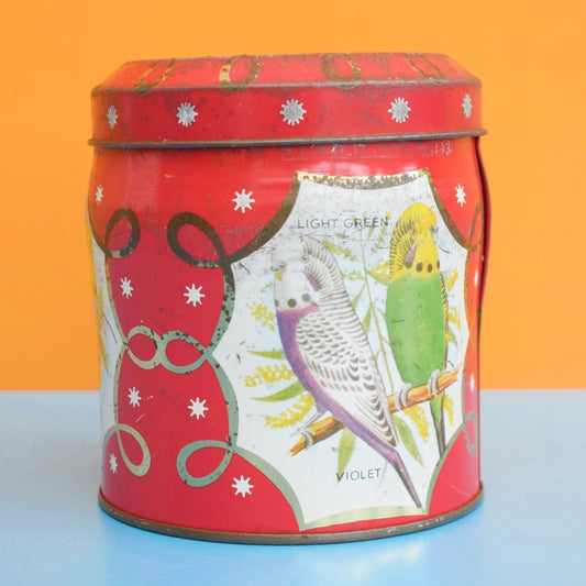 Vintage 1950s Budgie Tin - Chocolate Biscuits