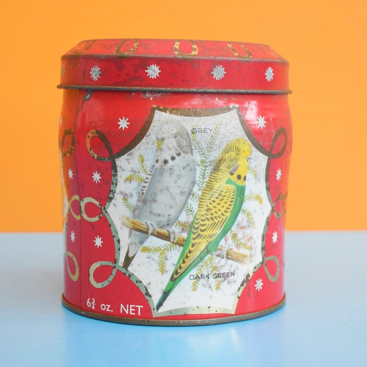 Vintage 1950s Budgie Tin - Chocolate Biscuits