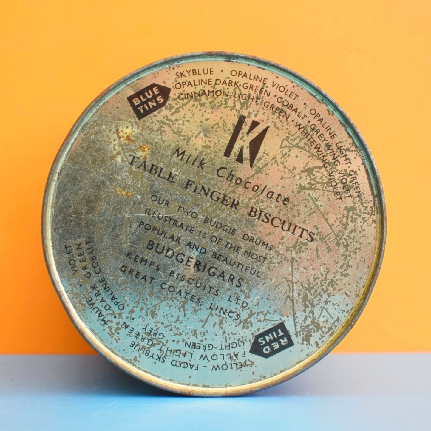 Vintage 1950s Budgie Tin - Chocolate Biscuits