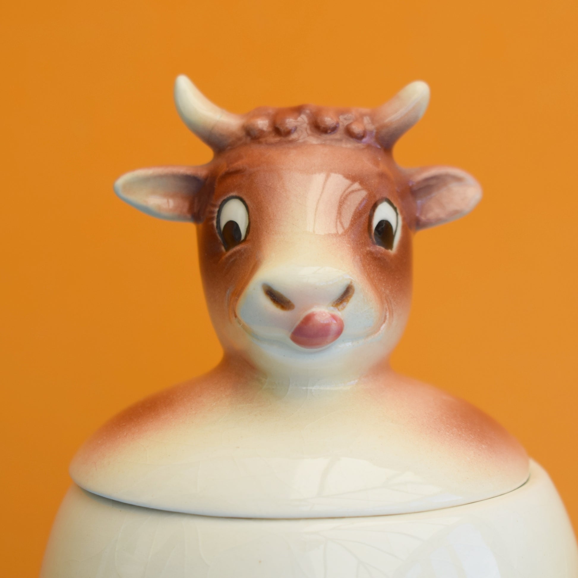 Vintage 1960s Goebel Cow Clotted Cream Pot ? by Pineapple Retro